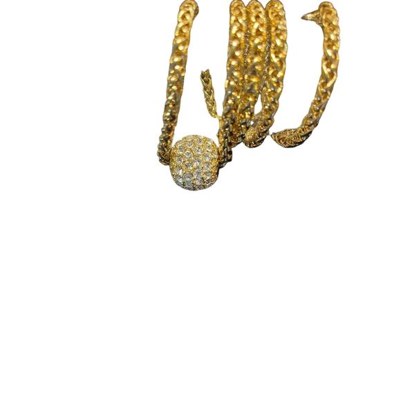 Vintage Joan Rivers Gold-Tone Necklace with Rhinestone Ball Pendant - Picture 8 of 9